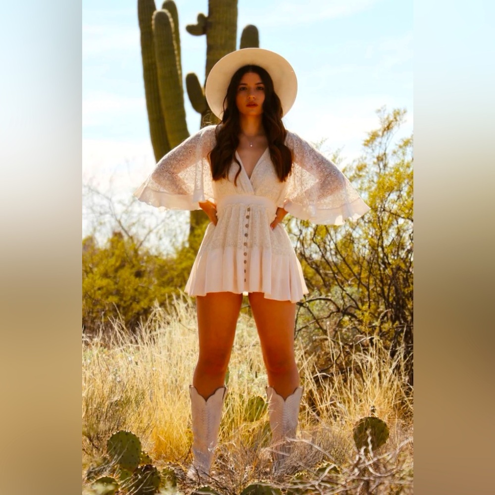 Love Brand New Cream Romper